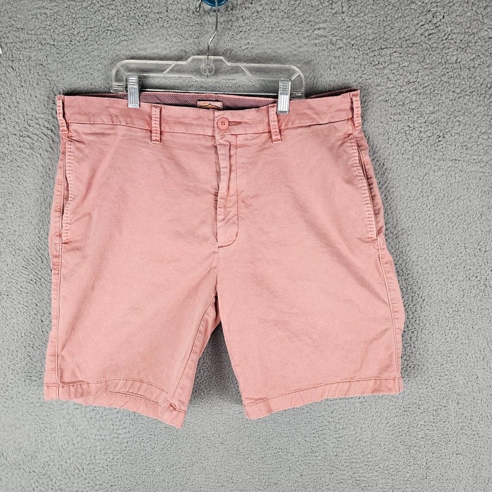 Orvis Chino Shorts Mens 38 Salmon Classic Fit Performance Slash Pockets 70534